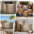 thumbnail image 4 of Outdoor Pillow Covers 20x12 Set of 2, Brown Ombre Waterproof Patio Throw Pillow Covers for Couch Sofa Chair, Vintage Country Wooden Decorative Pillowcases for Throw Pillows, 4 of 9