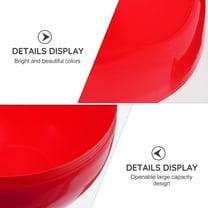 Extra Large Easter Egg Decorative Egg Shaped Box Red Plastic 1Set 12X8.5X8.5in