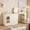 White, variant on Fnova 78" Corner Vanity Desk with 3 Drawers, Modern Makeup Vanity Desk with Extendable Table & Reversible Cabinet for Bedroom, White (Without Mirror)