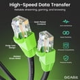 thumbnail image 2 of GearIT Cat6 Cable Ethernet para Exteriores con Revestimiento de Cobre y Aluminio (CCA), 150 Pies., 2 of 5