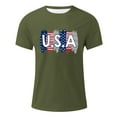 thumbnail image 3 of JLFKNG Mens T-Shirts Independence Day Style Usa Flag Printed Patriotic Shirts For Men Short Sleeve Crew Neck Breathable Loose Fit Suitable For Vacation, 3 of 5