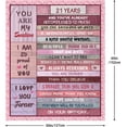 thumbnail image 5 of Sweet 18th Birthday Gifts for Girls Blanket 60"x50", Sweet 18 Gifts for Girls - Best 18th Birthday Gift Ideas - Funny Gift for 18-Year-Old Girl - 18th Bday Party Decorations for Women Blankets, 5 of 5