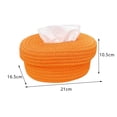 thumbnail image 2 of SUNSIOM Tissue Box, Vintage Tissue Case Decorative Desktop Napkin Dispenser Home Office Gift, 2 of 6