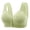 Green, variant on Front Button Vest Mom Middle And Elderly Large Size Thin No Steel Ring Drawstring Bra Full Cup Bra Text Bra