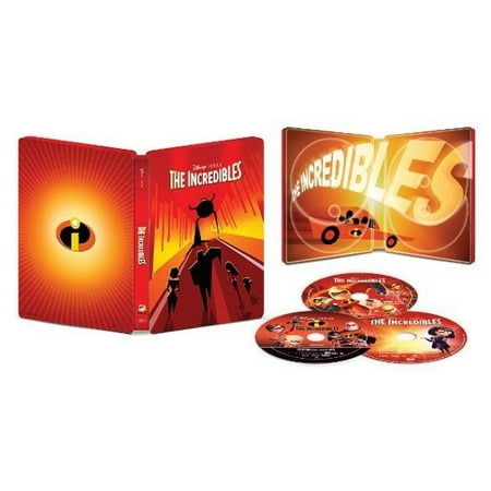 Brand New Disney The Incredibles 2 Steelbook (4K Ultra HD+Blu-ray+Digital) -