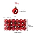 thumbnail image 3 of Adornos Navideños Decoración De Árbol De Navidad Bolas De Plástico De Navidad Inastillables Adornos Para Decoración De Aniversarios Y Fiestas 36 Unids/Set 4 Cm Minnieouse HA044571-02, 3 of 4