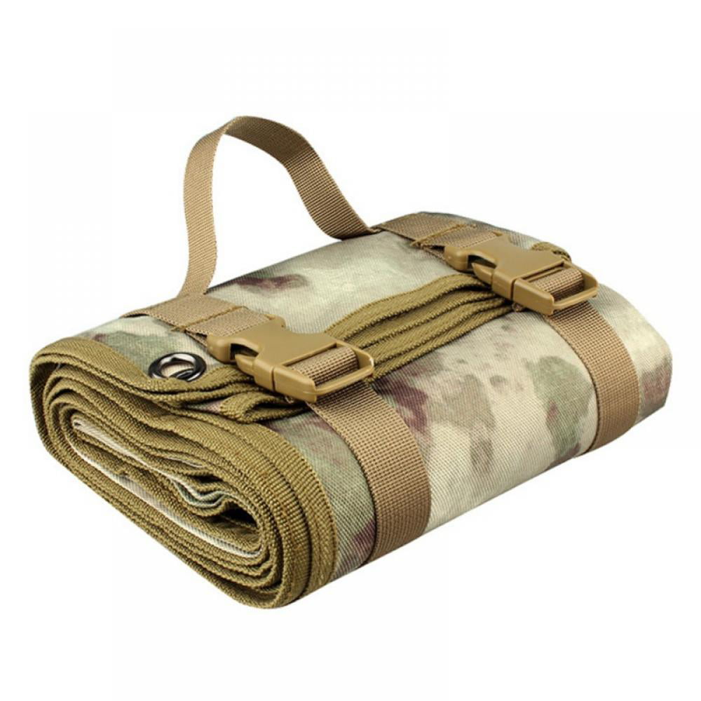 Tactical Lightweight Roll-Up Shooting Mat Non-padded Waterproof Hunting Pad 