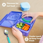 OmieBox UP is an Insulated Bento Lunch Box with a 12oz Thermos - Galaxy Purple by OmieLife