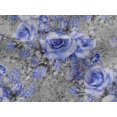 thumbnail image 4 of oneOone Viscose Jersey Medium Purple Fabric Leaves & Rose Floral Fabric For Sewing Printed Craft Fabric By The Yard 60 Inch Wide, 4 of 5