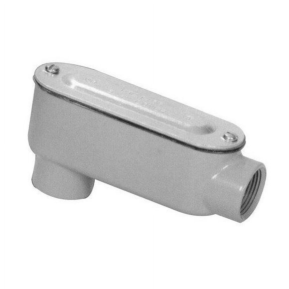Cuerpo de conduit Morris 14050 de aluminio tipo LB, rosca de 1/2"