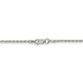 thumbnail image 3 of 925 Sterling Silver Diamond Cut 1.85mm Solid Rope Chain w/ Lobster Clasp - 30", 3 of 5