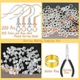 thumbnail image 2 of GFDYREE Hypoallergenic Earring Hooks, 602 Pcs Silver and Rose Golden Plated Earring Hook, Earring Kit include Earring Backs, Jump Rings, Earring Findings, DIY Jewelry Making Tools, 2 of 6