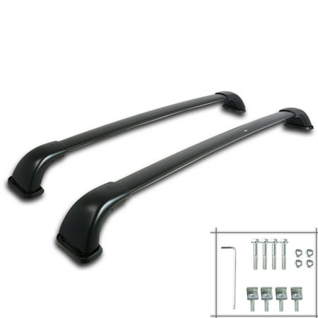 Highlander Roof Rack - Spec-D Tuning For 2014-2017 Toyota Highlander Le Black Aluminum Adjustable Roof Rack Cross Bar 14 15 16 17