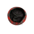 thumbnail image 6 of Women's Plaid Beret Hat, Classic British Style Flat Top Painter Cap for Women,56-58cm,green, 6 of 8