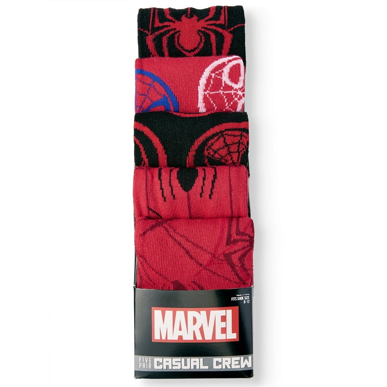 Men's Marvel Comics Spider-Man 5-Pack Socks