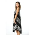 thumbnail image 3 of Riviera Sun Dress Dresses for Women (Black / White, 3X), 3 of 4