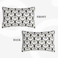 thumbnail image 3 of Binfone Ski Goggles Moose Music Picture Standard Size Pillowcase, Long Staple Pure Cotton Envelope Closure Pillow Cover (Pillow core not included),14"x20", 3 of 7