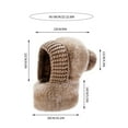 thumbnail image 6 of WKSCLPAI 3 in 1 Beanie Hat with Pom Pom Scarf and Mask, Womens Winter Warm Balaclava, Outdoors Windproof Knitted Scarf Hat with Ski Mask, 6 of 6