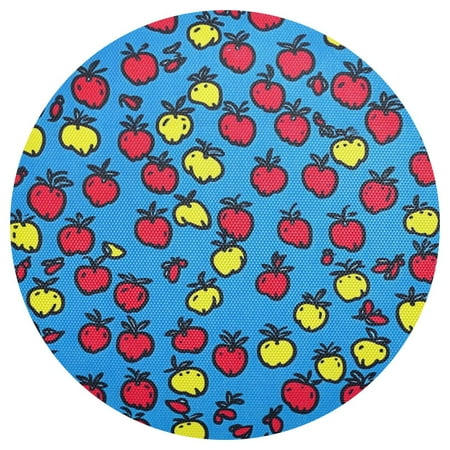 

Hand Drawn Apples Pattern 15.4in Diameter PVC Plate Mat Heat-Resistant and Cuttable Kitchen Decor