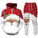 thumbnail image 2 of Christmas Santa Claus 3D Print Man Woman Hoodie + Pants 2pcs Sets New Year Holiday Party Casual Oversized Pullover Tracksuit Set, 2 of 4
