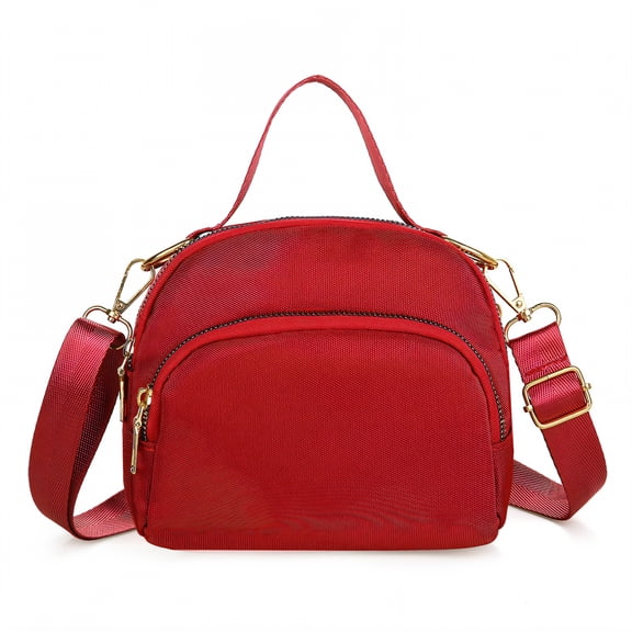 GASTROPOD Nylon Crossbody Bags for Women,Durable Travel Purse,Shoulder Bag Crossbody Bags for Women Travel,Red