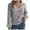 Gray, variant on Women's Sweaters Acrylic V-Neck Cable Knit Pullover Solid Color Casual Fashion Button Loose Tops Warm Fall Winter Clothes