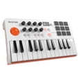 thumbnail image 1 of HXW EMK-25 - Teclado MIDI Bluetooth con 25 teclas, 9 almohadillas para orejas de ritmo retroiluminad, 1 of 7