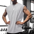 thumbnail image 2 of Men's Sleeveless Muscle Tank Top Athletic Gym Workout Sportwear Vest, 2 of 5