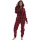 thumbnail image 1 of Pijamas de Manga Larga de Navidad Pamolo Mono con Capucha y Botones Estampados, 1 of 4