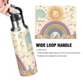 thumbnail image 4 of Yayeee 20oz Insulated Water Bottle Double Wall Stainless Steel with Flip Straw Lid, Beige Rainbow, 4 of 7