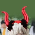 thumbnail image 4 of Diadema de cuerno Divertido Hugo para cosplay Fiesta de Disfraces Adultos Navidad rojo, 4 of 8