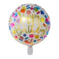 thumbnail image 3 of 10 globos redondos de 18 pulgadas para el día del nacimiento, globos de aire con estampado colorido, decoraciones para fiestas de feliz cumpleaños, suministros para baby shower, juguetes para niños, 3 of 5