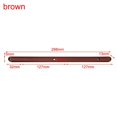 thumbnail image 3 of 10 Pair Rail Bedside Table Pulley Track Side Mounted Wheel Type Slide Rail Brown, 3 of 9