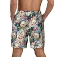 thumbnail image 4 of Haiem Colorful Flowers Mens Swim Trunks with Compression Liner 2 in 1 Swimming Shorts Stretch Swimwear Quick Dry,Board Shorts-Small, 4 of 9
