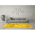 thumbnail image 3 of Ahgly Company Indoor Rectangle Abstract Yellow Modern Area Rugs, 5' x 7', 3 of 4