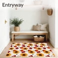 thumbnail image 3 of ODIKA 2'x3' Machine Washable Non-Slip Area Rug, Woodland Bounty Floor Covering Duo Featuring Seasonal Foliage High Traffic Rug, Yellow, 602763, 3 of 7