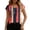 #0488-Watermelon Red, variant on Tees for Women Short Sleeve V Neck Bold Stripe Tees Weekend Hangout Vibe Skin Friendly Touch Comfortable Silhouette Tops Gift