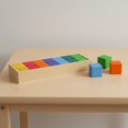 thumbnail image 1 of predolo Bloques de Construcción Geométricos de Colores Educativo Juego de Bloques de Madera Arcoíris Fomenta el Creatividad para Preescolar, Guardería, 1 of 9