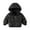 Black, variant on GYRATEDREAM Baby Girls Boys' Winter Snowsuit Fleece Jackets With Hooded Toddler Cotton Dress Warm Lined Coat Outer Clothing for 1-2Y Black