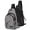 Black & Gray, variant on Gustave Oxford Sling Bag Crossbody Backpack for Men Women Small Casual Chest Bags Travel Hiking Daypack with Adjustable Shoulder Strap "Gray"