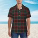 thumbnail image 2 of Fotbe Tartan Plaid Camisa Hawaiana para Hombre Unisex – Camisa Casual de Verano con Botones de Manga Corta de Algodón y Lino,X-Large, 2 of 7