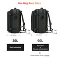 thumbnail image 5 of Vacuum Backpack for Travel Water Resistant , Kabaqoo 60L Expandable Vacuum Compression Bag with Electric Vacuum Pump, TSA Lock, Wet Dry Separation, Gifts, 5 of 9