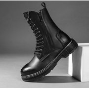 Men's Boots Fashion High Top Motorcycle Boots Waterproof Boots for Men