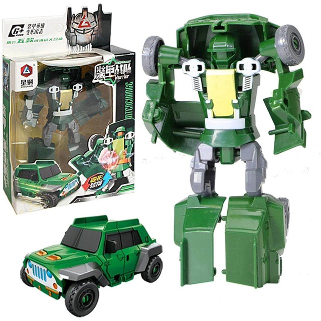Juguete 5 en 1 que cambia de forma, conjunto de vehículos de juguete, coches, Robot, conversión de juguetes, conjunto de figuras de acción de Robot para niños