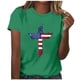 thumbnail image 2 of Haivin Women's Casual Short Sleeve Shirts Crew Neck Vintage Print Pullover Top Summer Fashion Outfits Clothes, 2 of 5