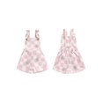 thumbnail image 2 of Suealasg Kids Girls Suspender Shorts Toddler One Piece Jumpsuit Sleeveless Checkerboard Floral Print Rompers Overalls 0-6 Years Little Girls Summer Playsuit Clothes, 2 of 9