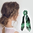 thumbnail image 2 of Unique Bargains 1 Pc Stylish Printed Banana Leaf Hair Elastics Hair Ties Green, 2 of 5
