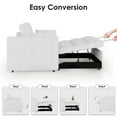 thumbnail image 4 of Vinform 55" 3 in 1 Convertible Sleeper Sofa Bed, Pull Out Loveseat Couch with Storage Pocket, Beige, 4 of 6