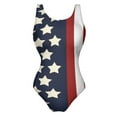 thumbnail image 5 of USA American Flag Swimsuit Sexy Patriotic Stars And Stripes One-Piece Swimwear Push Up Swimsuits Retro Holiday Bathing Suits, 5 of 7