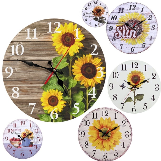 onlyliua ¡ ¡Ofertas Del Día Por Tiempo Limitado! Relajación y Pared En Diseño, Girasol Retro Europeo En 30 Cm, Resplandeciente En La Decoración Del Hogar y La Sala de Estar